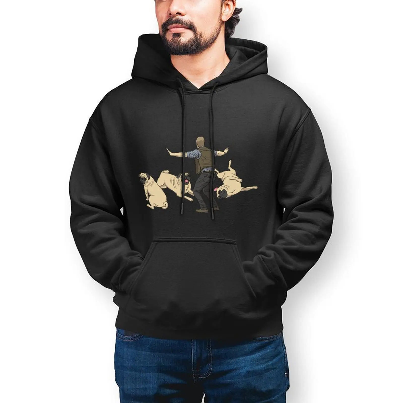 

Jurassic Park Hoodies Warm Cotton Hoodie Stylish Loose Long Sleeve Pullover Hoodie Men XXL