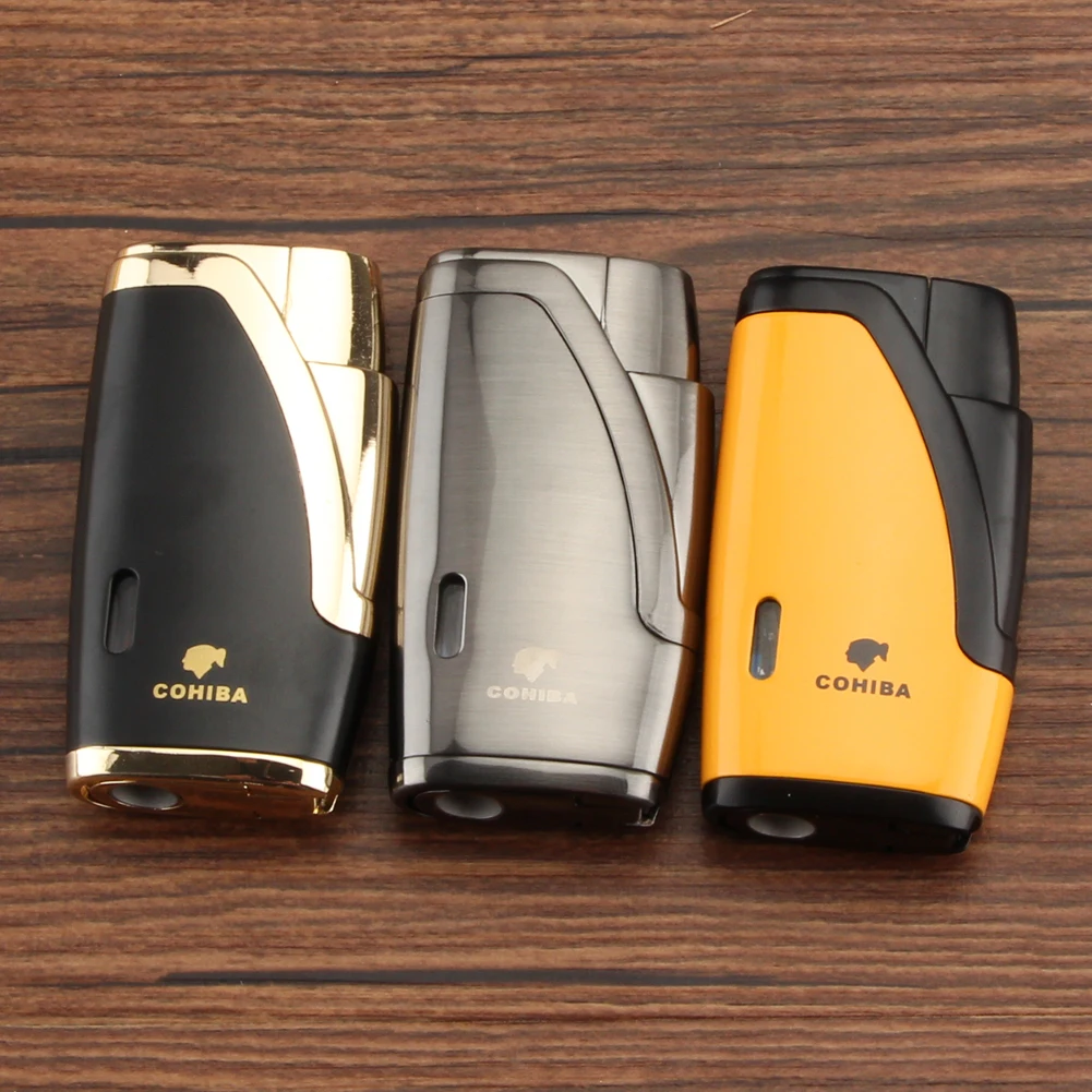 Мини зафонарь Галка COHIBA карманная креативная Бутановая газовая зажигалка 2