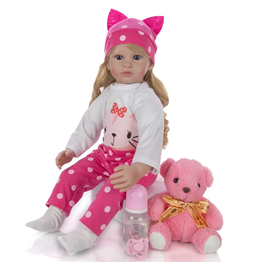 

Кукла реборн Мягкая силиконовая, 60 см