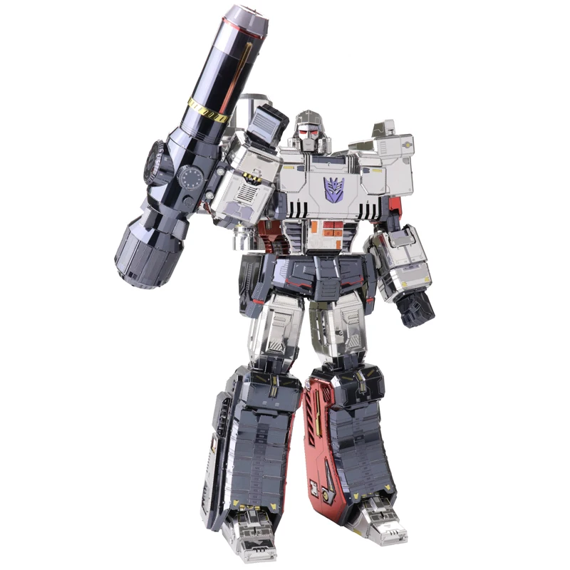 Художественная модель MU 3D металлический пазл G1 Белый Робот Модель наборы DIY