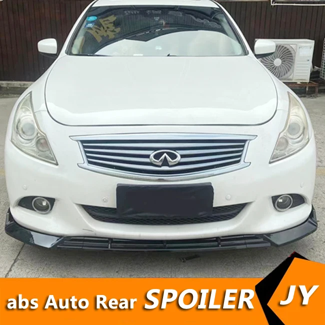 For Infiniti G37 Front shovel Body kit spoiler 2014-2018 Infiniti G37 ABS Rear lip rear spoiler front Bumper Diffuser Protector