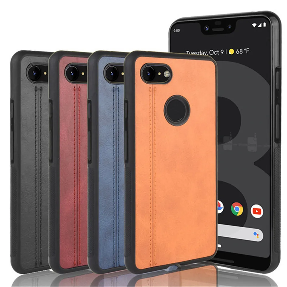 Твердый чехол накладка из телячьей кожи для Google Pixel 3 XL 3XL Pixel3 Pixel3XL телефона