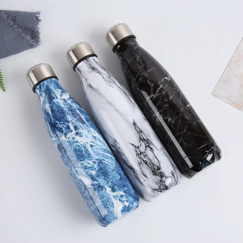 Портативные термобутылки 500 мл кофейная кружка бутылка для воды из нержавеющей