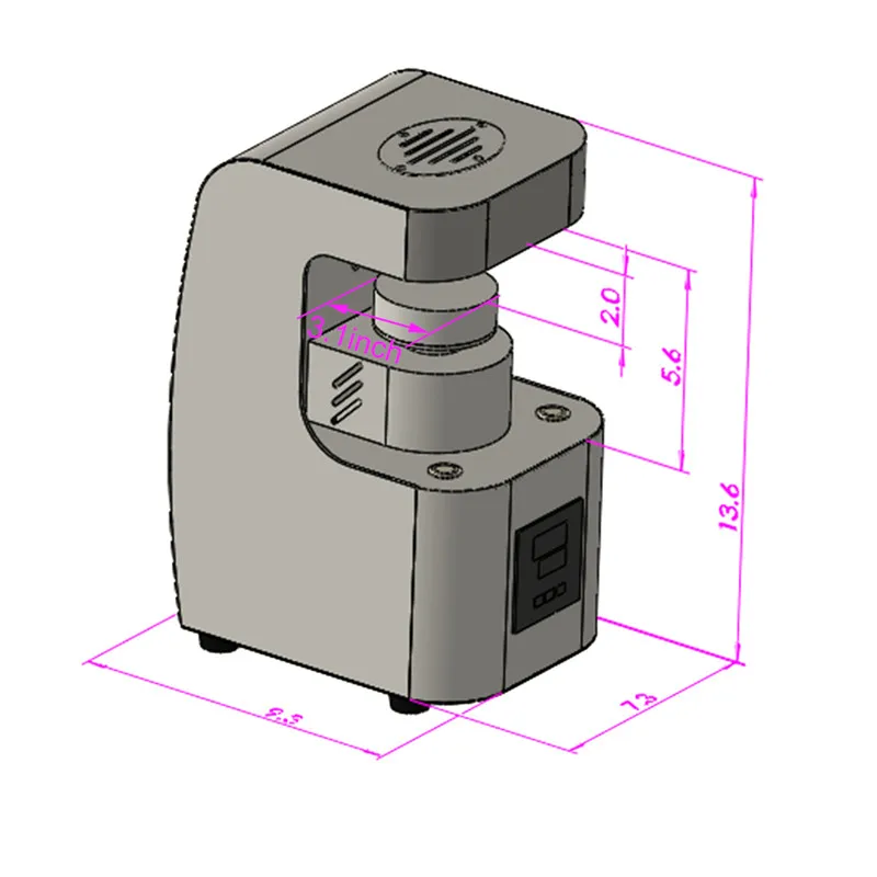 Мини пресс для канифоли автоматическая электрическая двойная нагревательная