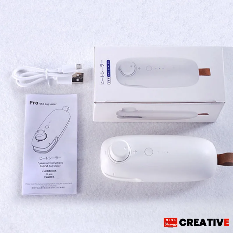 Sealer USB Charging Portable Heating Plastic Bag Sealing Machine Mini Household Small Food Packaging Clip | Дом и сад