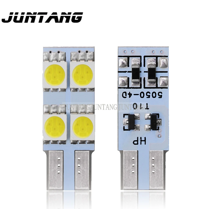 

5pcs T10 5050 4SMD LED 194 168 W5W car signal side light light non-polar door light license plate light