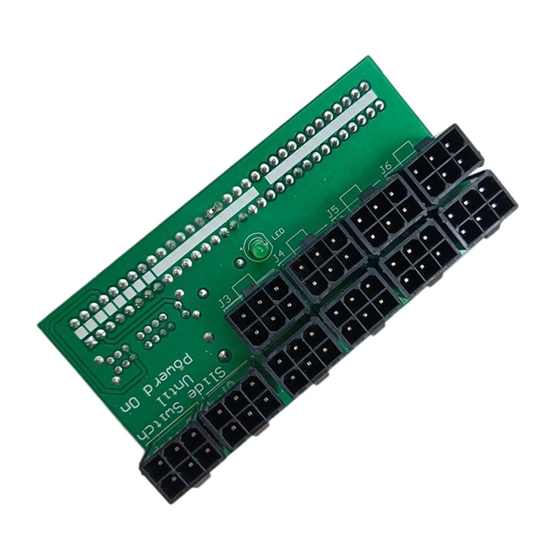 Коммутационная плата 1600 Вт для сервера майнинга Ethereum ETH ZEC блок питания GPU PSU 10x6Pin Hub
