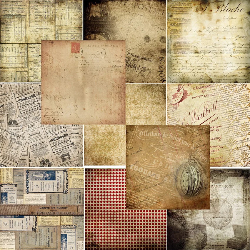 

24 шт./лот ретро бумаги из материала «сделай сам» альбом для скрапбукинга дневник подарок декоративная бумага для скрапбукинга