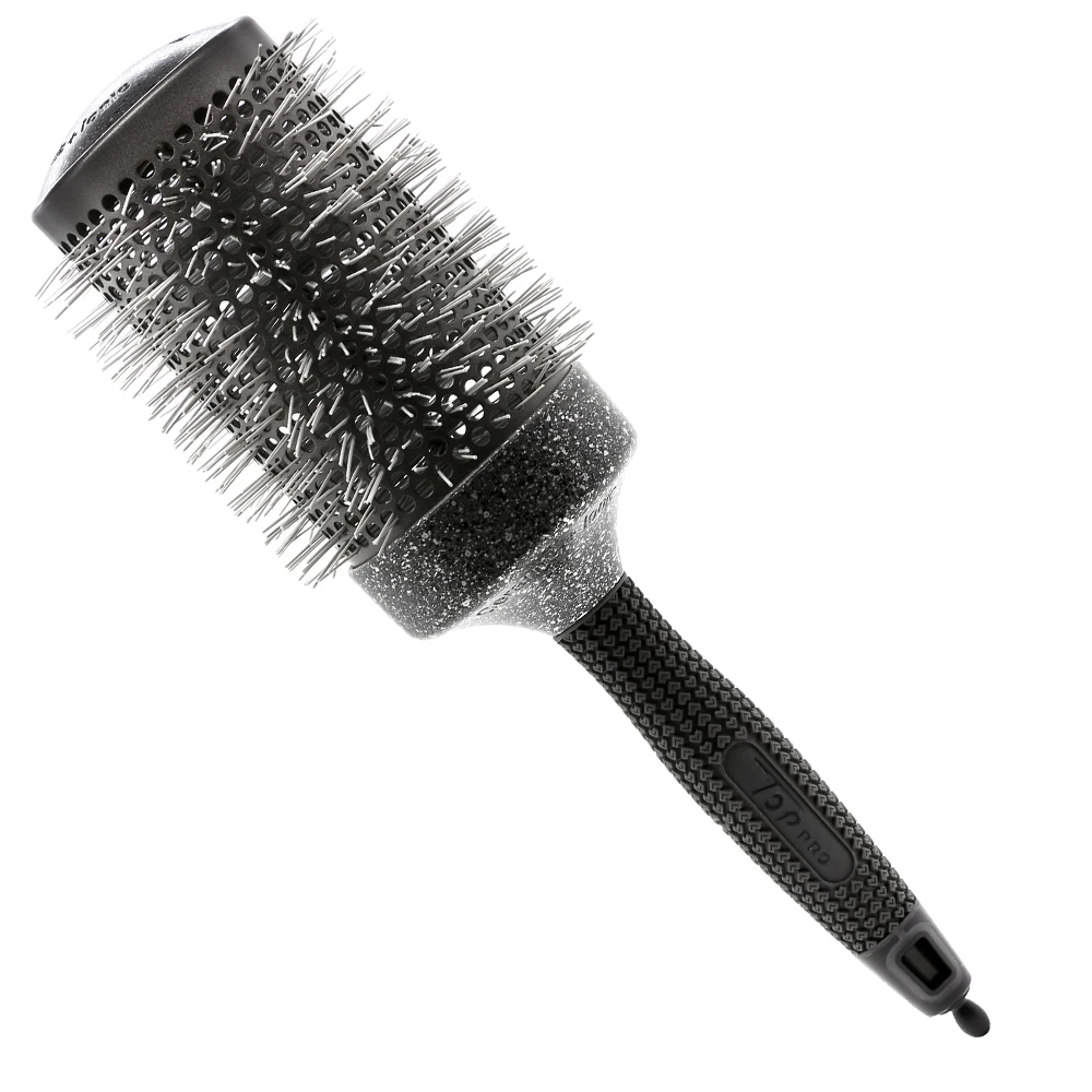 

Newest 5 Size Tourmaline Ceramic Brush Set Top Needle Handle Aluminum Barrel Round Hairbrush Pro Barber Rotating Hair Brush Comb