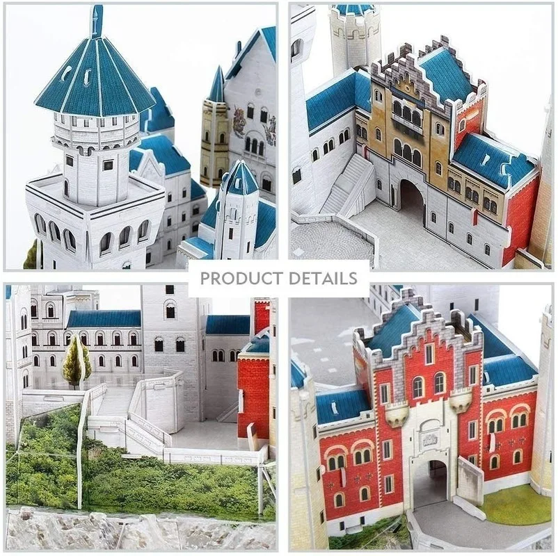 

Germany Neuschwanstein Castle 3d Puzzle World's Great Architectures Model Educational Games Learning Toys for Children