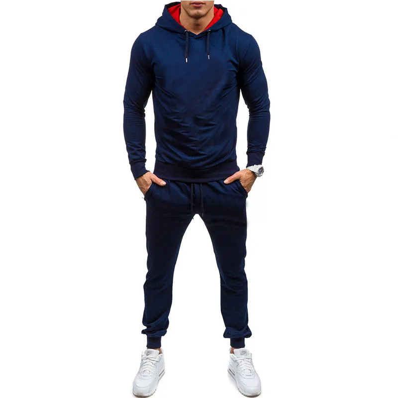 

2021 New Men's And Women's Sports Suit Hoodie Solid Color + Pants Autumn And Winter Warm Sports Shirt Casual Sportswear Jacket