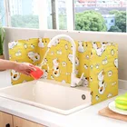 Новая кухонная алюминиевая складная газовая плита с принтом перегородка сковорода защита от брызг масла экран кухонная утварь