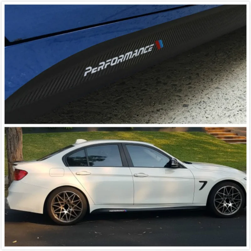 

For BMW E90 E92 E93 F20 F21 F30 F31 F32 F33 F34 F15 F10 F01 F11 F02 G30 M Performance Side Skirt Sill Stripe Body Decals Sticker