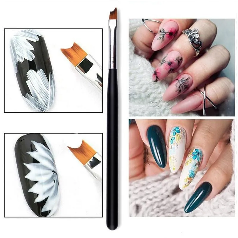 1 шт. Кисть для ногтей полулунная Форма Французский наконечник Гель-лак УФ Ручка