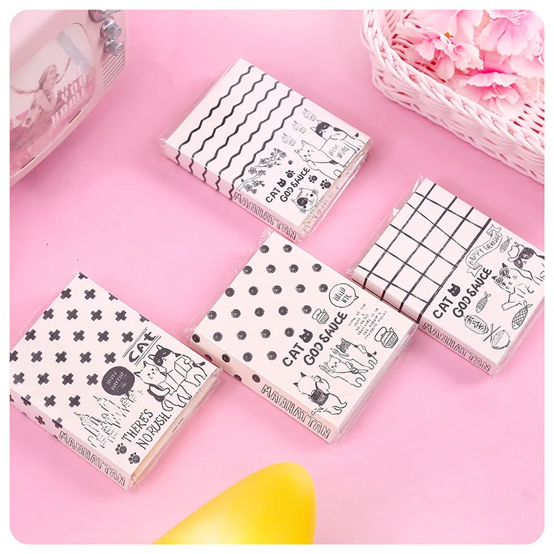 1 х Симпатичная кошка для путешествий 4 сложения блокноты записей бумажная