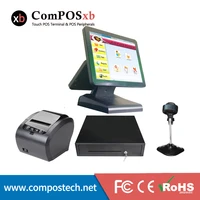 wholeset pos terminal dual screen 1512 inch windows point of sale 15 inch cash register for supermarket