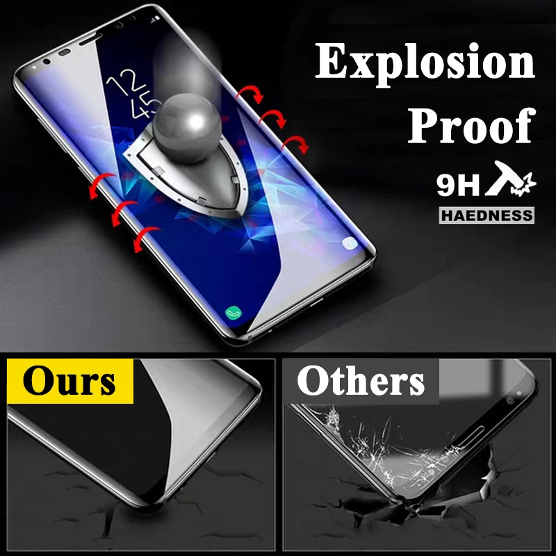 3D Защита экрана для Samsung Galaxy S8 S9 Plus Note 9 8 Galaxi закаленное стекло S8plus Note9 S защитное Note8