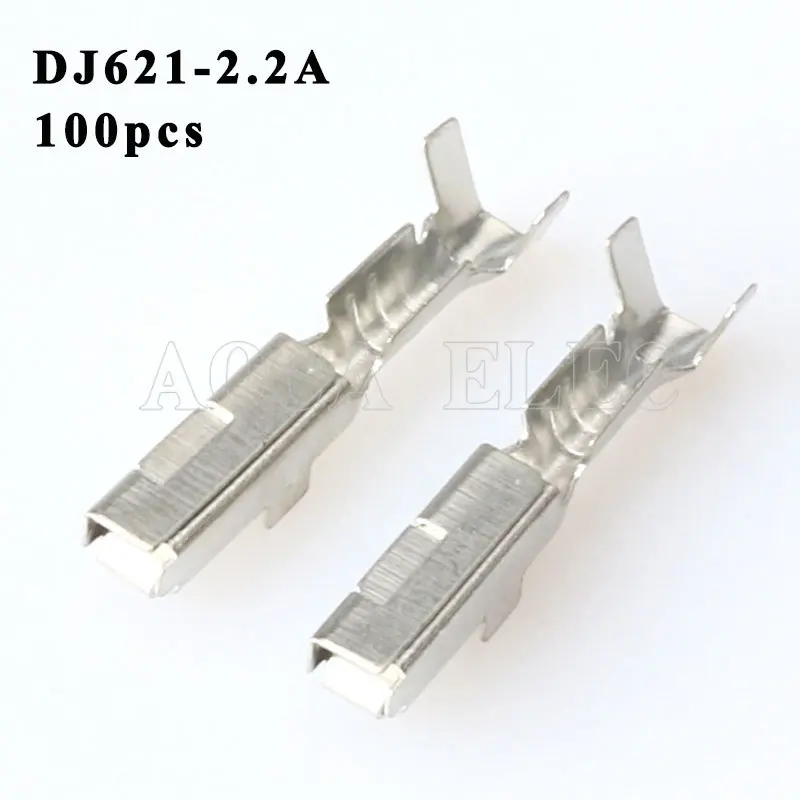 100PCS terminal Male female wire connector Plugs socket Fuse box Wire harness Soft Jacket DJ621-2.2A | Обустройство дома