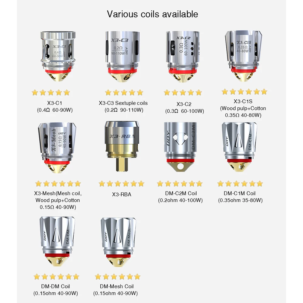Сменная катушка для электронной сигареты IJOY vape Diamond sub ohm X3 C1 C2 C1S сетчатые катушки