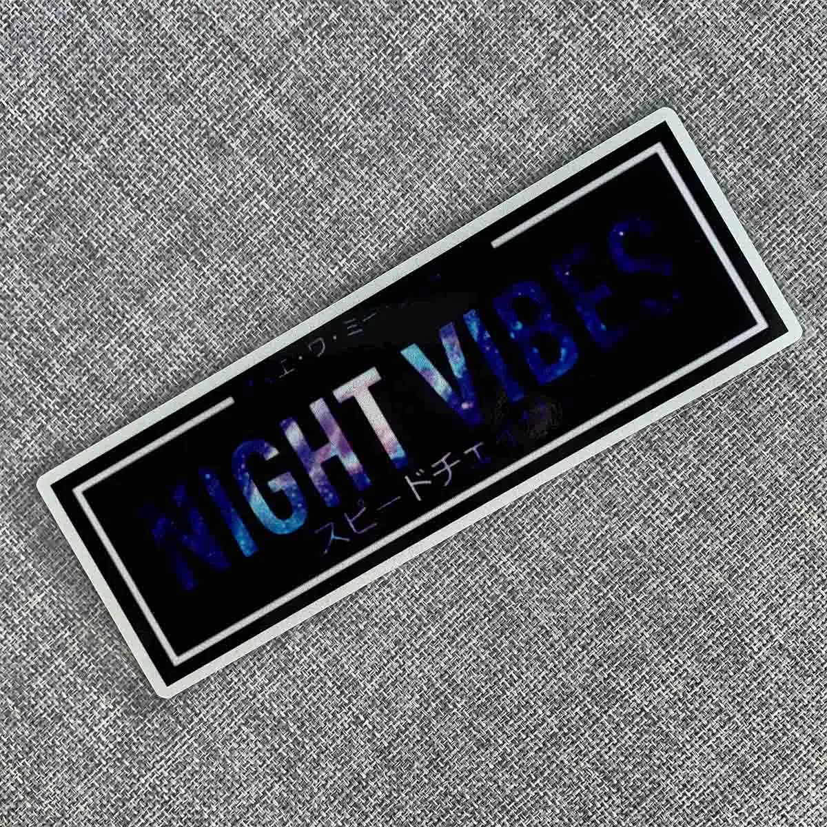 Светоотражающая Автомобильная наклейка JDM Night Vibes для стайлинга лобового стекла и