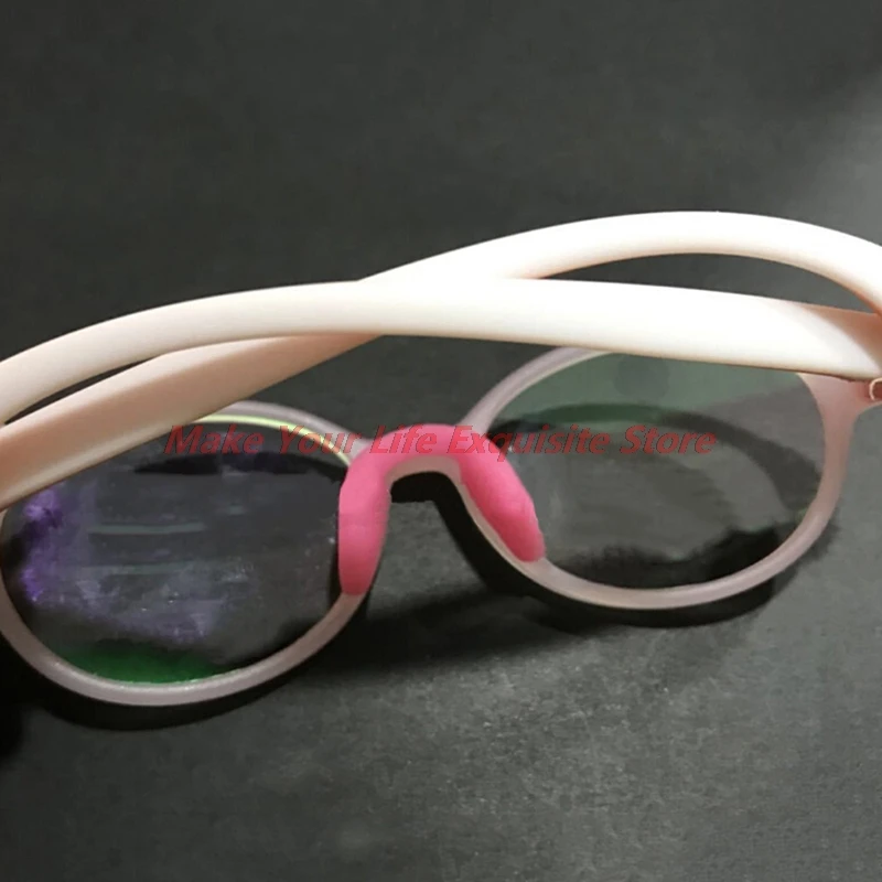 

New 2pc U Shape Anti-Slip Nose Pad Silicone Stick On Pad Eyeglass Sunglasses Eye Glasses Accessories