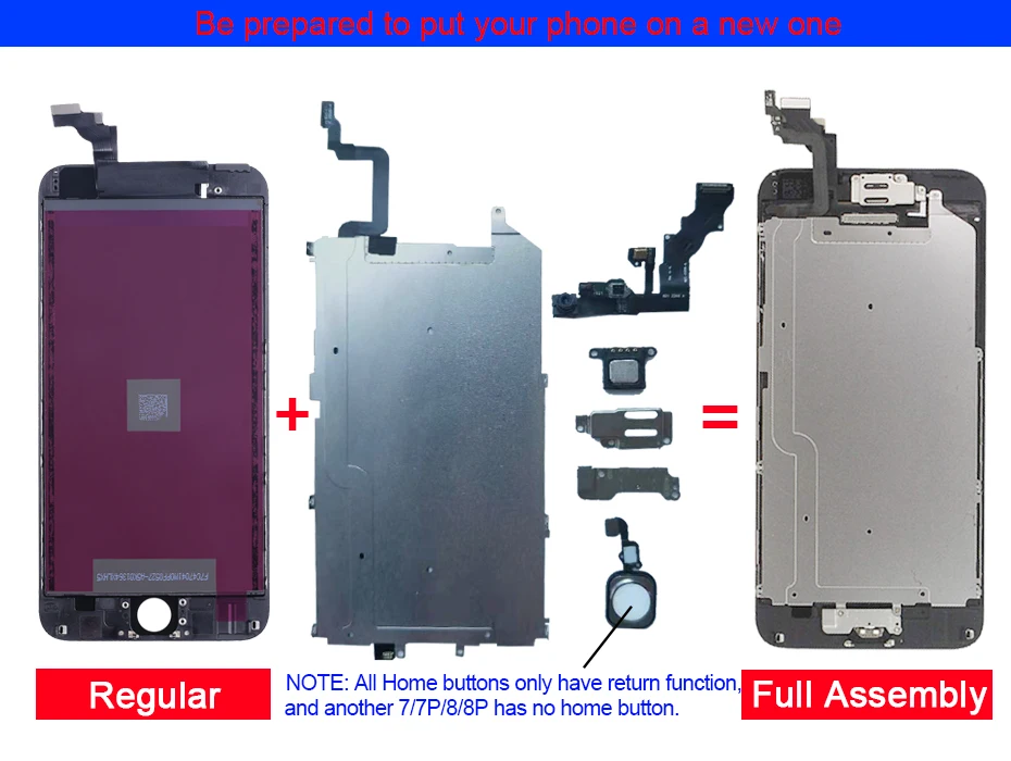 AAA++ для iPhone 6 S Plus lcd полная сборка с 3D Force Touch для iPhone 5 S 6 Plus экран Замена дисплея