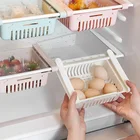 1 шт. Эластичный хранения Контейнер-холодильник организатор Регулируемый Пластик холодильник выдвижные корзины выдвижной ящик стеллаж для хранения