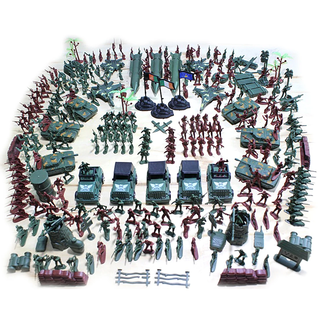 

301Pcs/Lot 5cm Plastic Soldier Model World War II Soldier Military Toy Set for Children