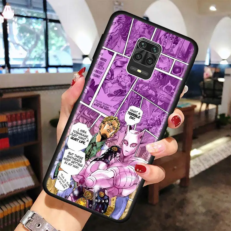 Cover for Xiaomi Redmi Note 9 9s 8T 8 Pro 7 Case for REDMI 8A 9A 9C 9T 9i Power Silicone Capa Soft Back Anime JoJo Killer Queen