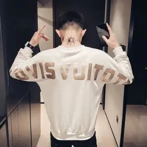 

2021New Model Autumn and Winter Clothes long-slept T-shirt Loose Casual Fleece Trendy Sweater