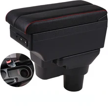 For Hyundai solaris 2 accent Verna armrest box central content box interior s Armrests Storage accessories part with USB