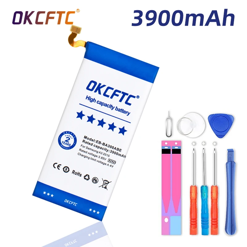 Оригинальная Аккумуляторная батарея для SAMSUNG GALAXY A3 2015 A3009 A300 A300X A300H A300F A300FU A300G A300M