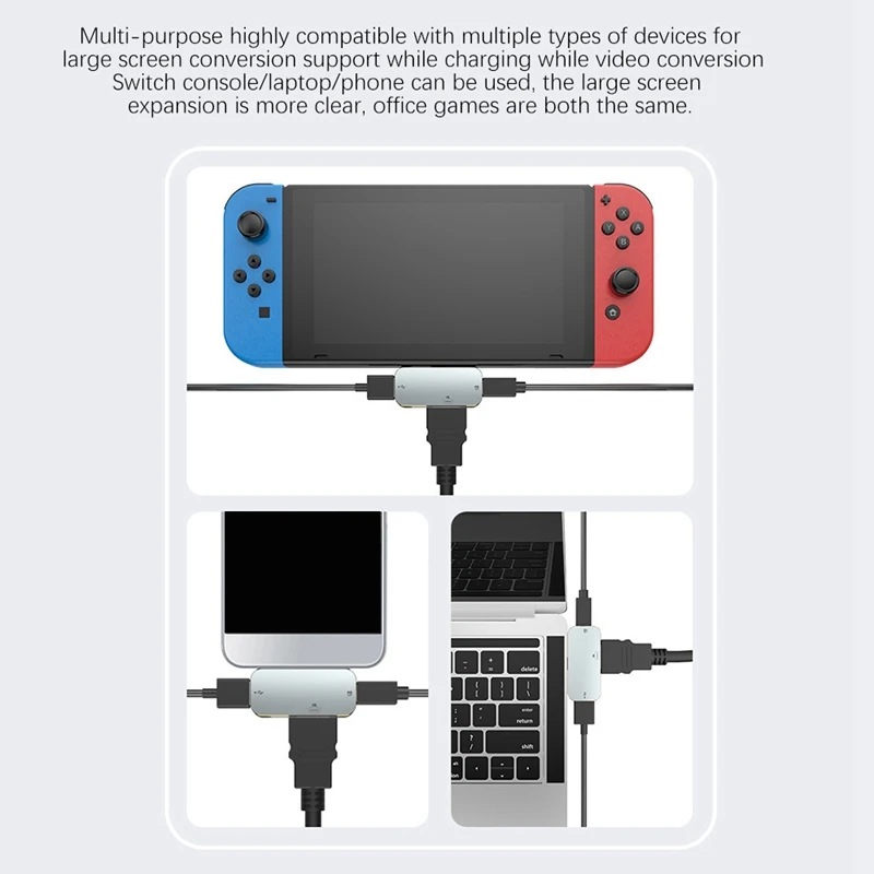 Новинка для Nintendo Switch Hd видеоконвертер USB 1080 в HDMI совместимый портативный