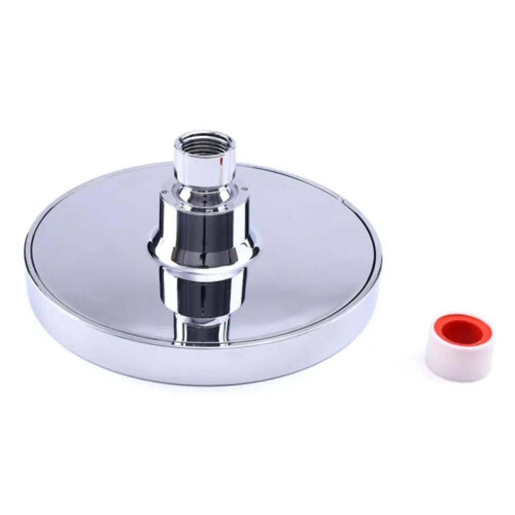 

Round Shower Head Wall-Mounted With Adjustable Swivel Ball 6 Inch Chrome