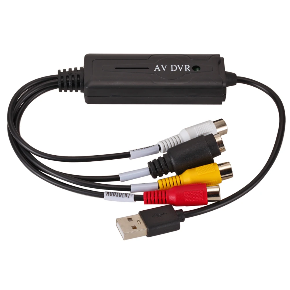 USB 2 0 адаптер для захвата аудио и видеосъемки в AV S RCA конвертер портативный DV/Hi8/VHS TV