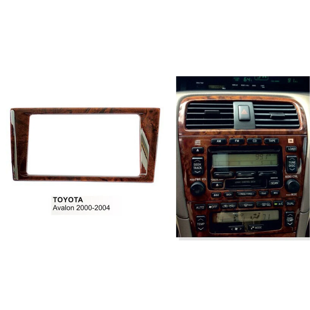 

Double Din Audio Fascia for TOYOTA Avalon 2000-2004 Stereo Radio GPS DVD Stereo CD Panel Dash Mount Installation Trim Kit Frame