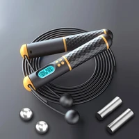 jump rope tangle free rapid speed jumping rope cable with digital counter steel skipping rope gym fitness home exerciseslim body
