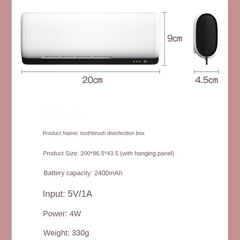 Новый Умный домашний УФ стерилизатор держатель для зубных щеток с