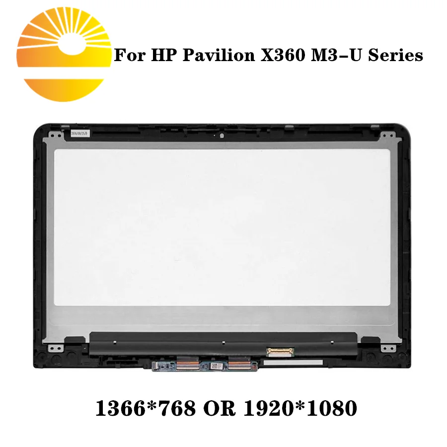 13 3 &quotсенсорный экран для сборки запасные части HP X360 M3 U U000 U100 U001DX U002DX U003DX с рамкой