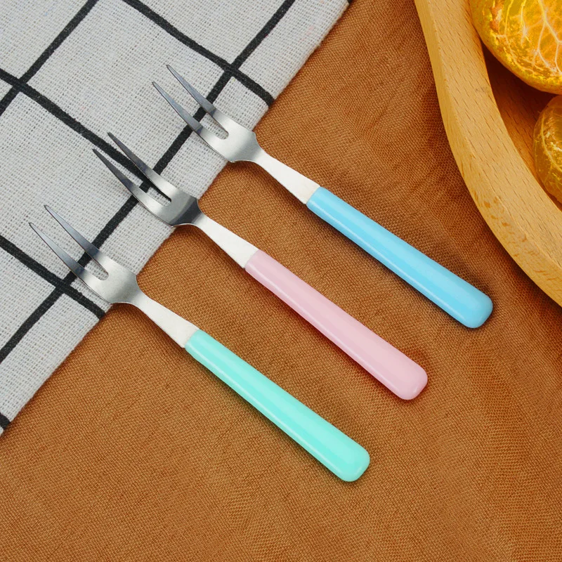 Оригинальная вилка для фруктов из нержавеющей стали знак жмых тортов лун десерт