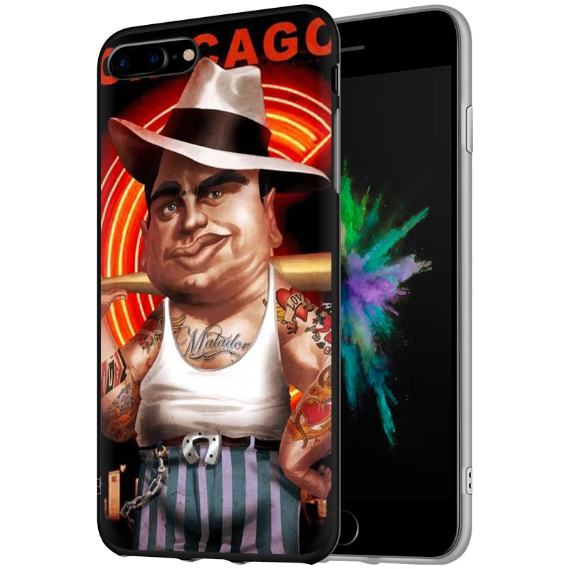 EWAU Al Capone Гангстер Scarface Мягкий силиконовый чехол для телефона iPhone 5 5S SE 6 6s 7 8 plus X XR XS Max
