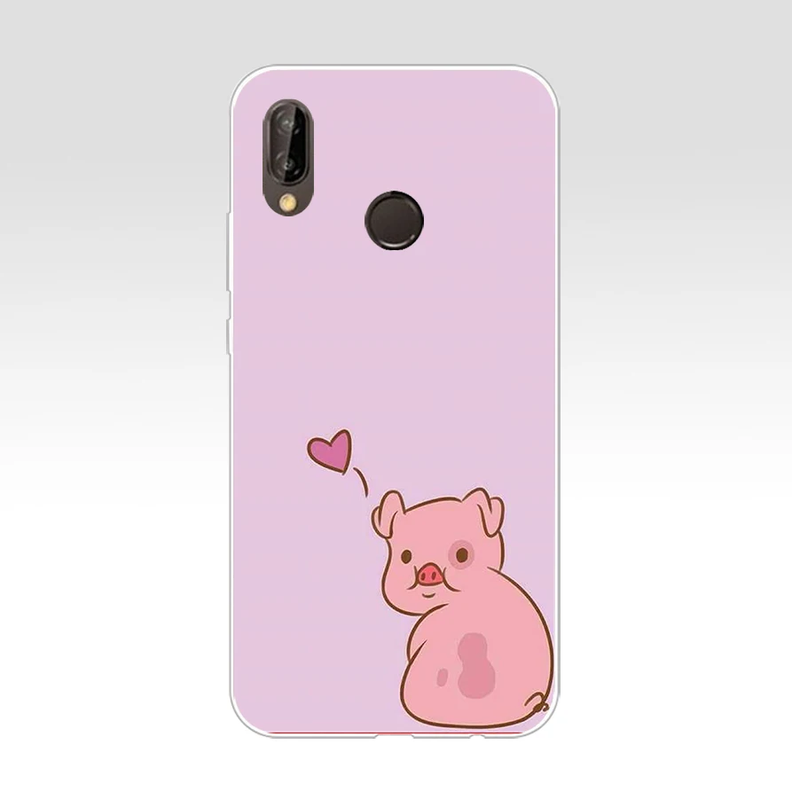 28AA милый маленький розовый питомец свинья роскошный Силиконовый ТПУ защитный