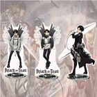 Аниме; Обувь для косплея по аниме атака на Титанов Леви  Акерман акриловая модель на подставке игрушки Ikasa  фигурка Акермана студент настольные аксессуары экшн-цепочка для ключей