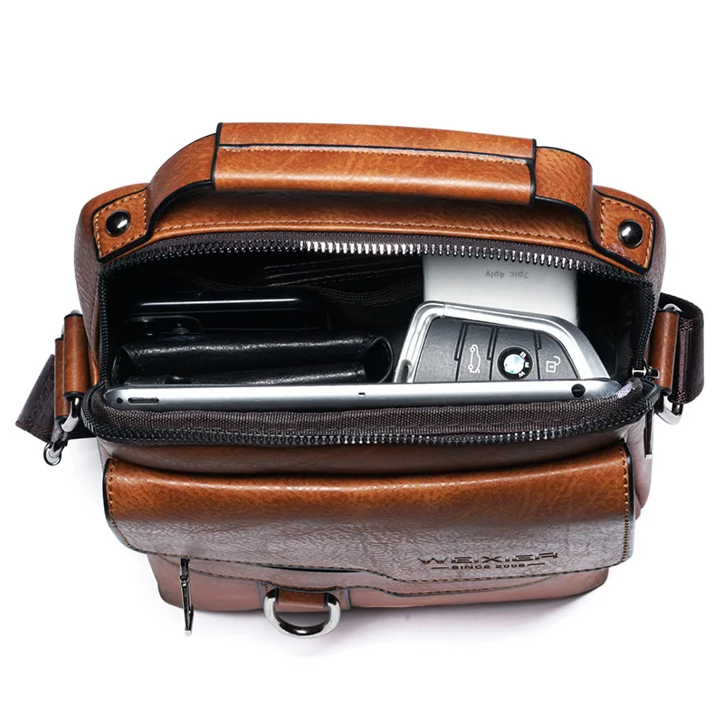 

2021new men's messenger bag retro large capacity single shoulder bag men's handbag Backpack