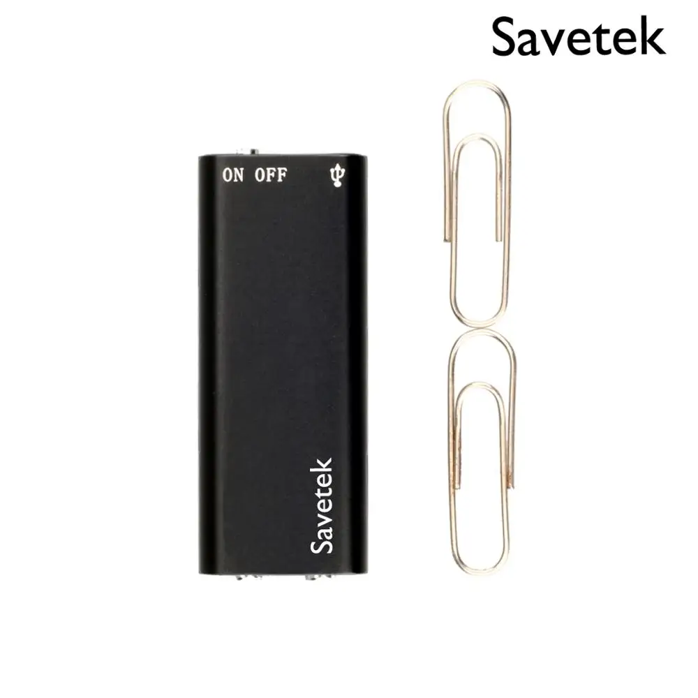 

Savetek маленький миниатюрный usb флеш-накопитель голосовой активированный 8 ГБ 16 ГБ Цифровой диктофон с MP3-плеером 384 кбит/с Запись черный