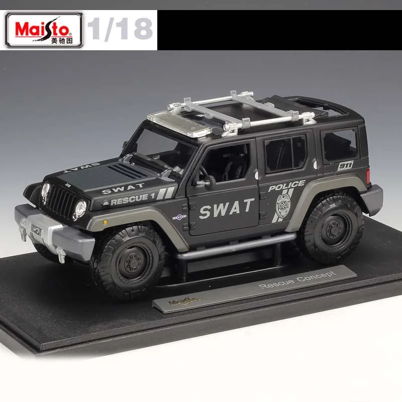 Maisto 1:18 спасательная концепция (SWAT) полицейский внедорожник модель автомобиля под
