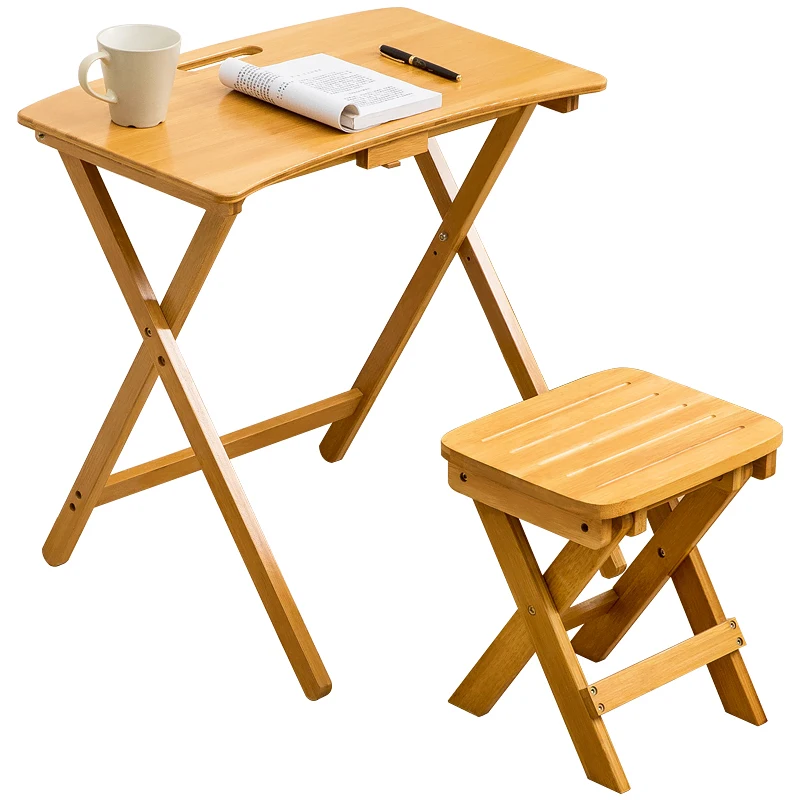 

Multifunctional folding desk modern simple solid wood computer desk children's learning writing desk