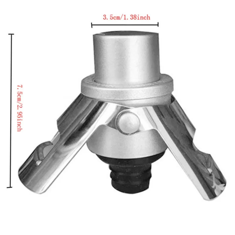 

Stainless Steel Champagne Wine Bottle Stopper Portable Sealer Bar Stopper Wine Stopper Sparkling Wine Champagne Cap Barware Tool