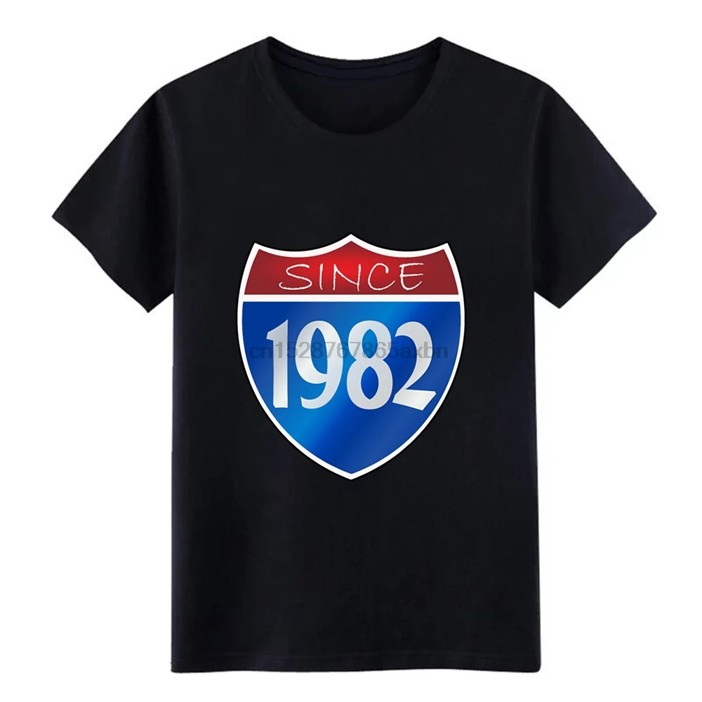 Мужская с 1982 года футболка принтом короткий рукав S XXXL Kawaii сумасшедшая