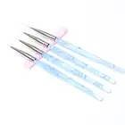 Подставка акриловая прозрачная для хранения, стеллаж для хранения, инструменты для маникюра, 5 ячеек, 1 шт.